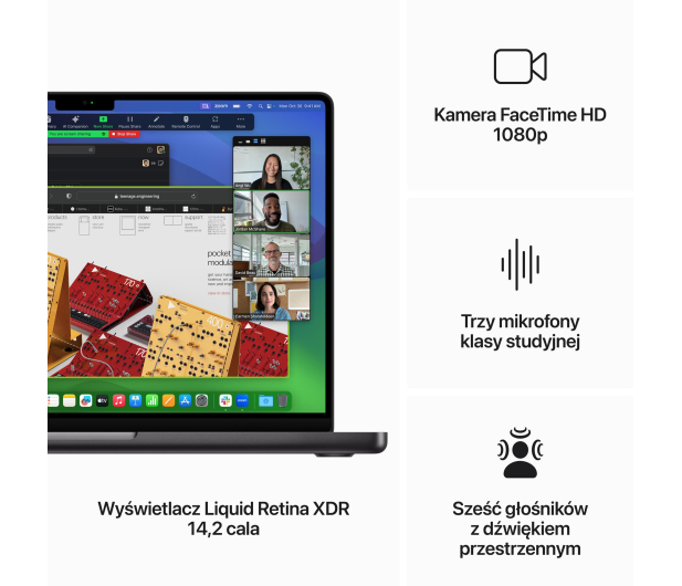 Apple MacBook Pro M3 Pro/18GB/512/Mac OS Gwiezdna Czerń 14R GPU - 1192967 - zdjęcie 5